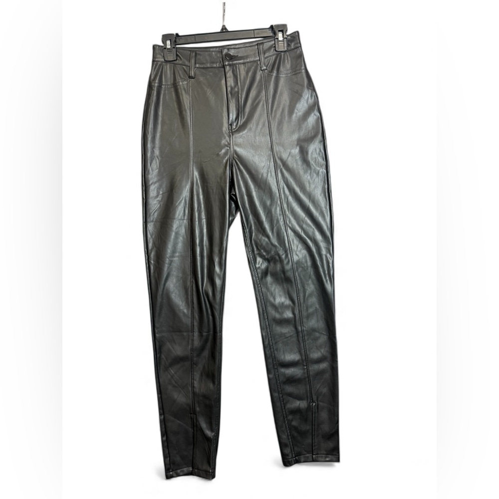 GUESS Los‎ Angeles Black Fleece-Lined Faux Leather Pants – Size 9